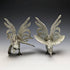 British Vintage Pewter Chicken Figurine Pair